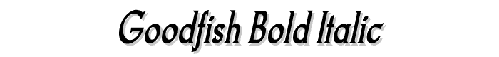 Goodfish Bold Italic font